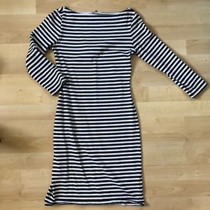 Black & white stripe dress